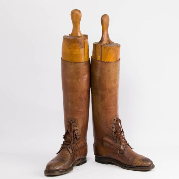 Antique Military Leather Boots